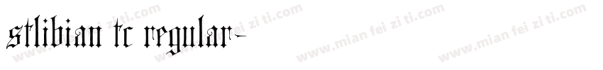 stlibian tc regular字体转换